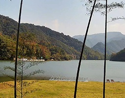 杭州富春方外酒店×开宁4K全彩高清慢直播摄像机 山水美景直播成功案例